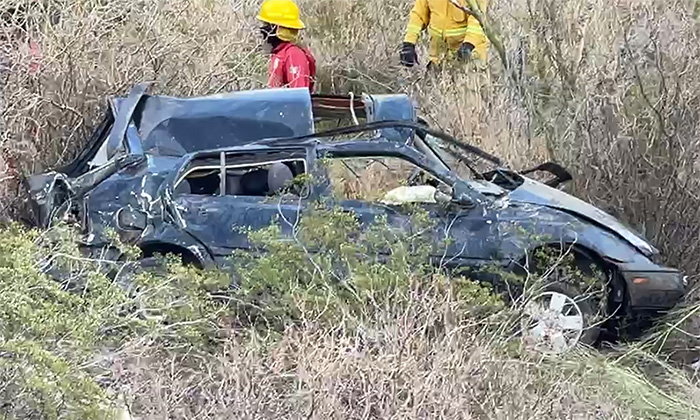 Muere sexagenario tras volcamiento en la carretera Altar-Pitiquito