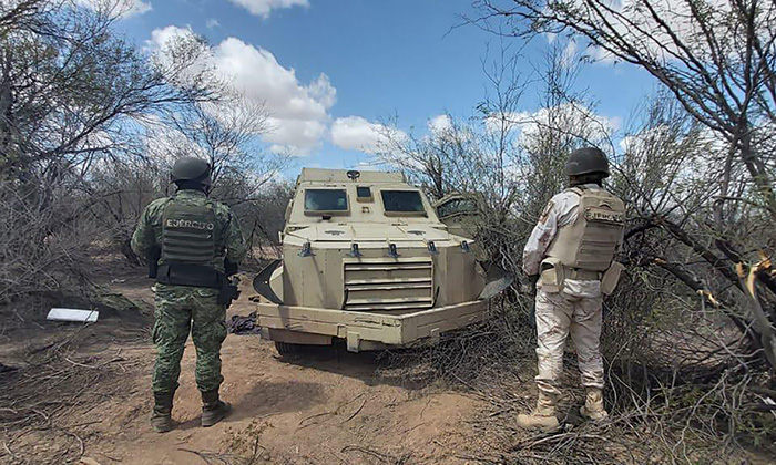 Localizan militares un vehículo “monstruo” en la zona de El Sásabe