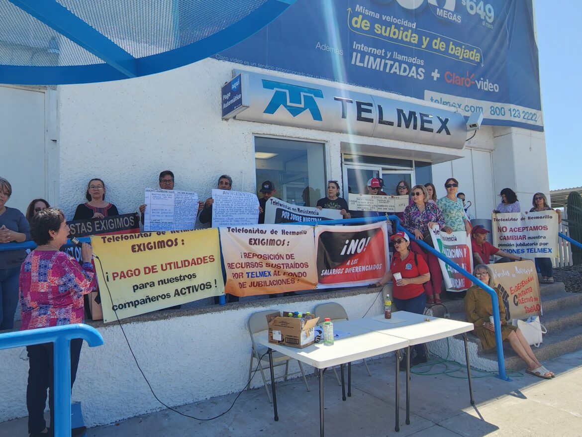 Sindicato de Telefonistas en Hermosillo exigen respeto a su Contrato Colectivo de Trabajo