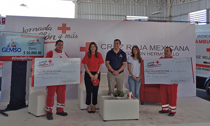Rebasa Cruz Roja meta de recaudación; Se captaron cinco millones 307 pesos