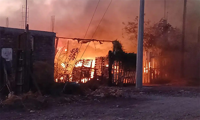 Consume incendio siete humildes viviendas en la población de Cócorit