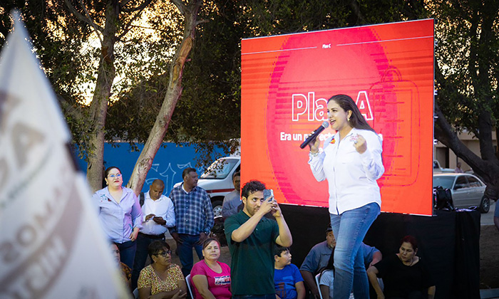 Comprometen Celida y Froylán dignificar el campo durante gira de trabajo por Pueblo Yaqui