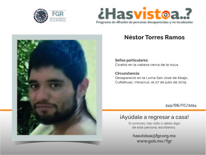 ¿Has visto a: Nestor Torres Ramos?