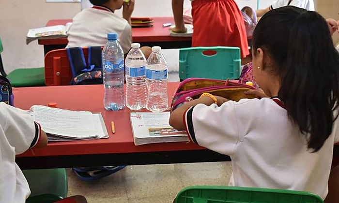 Piden llevar a menores bien hidratados a las escuelas ante las altas temperaturas