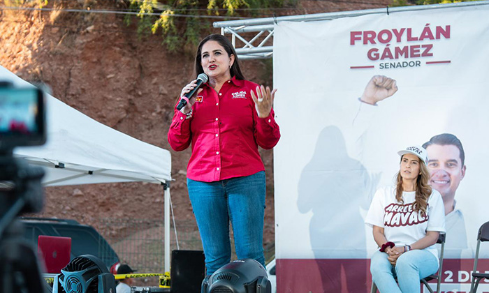Celida y Froylán conquistan el apoyo de madres y líderes de colonias en Nogales