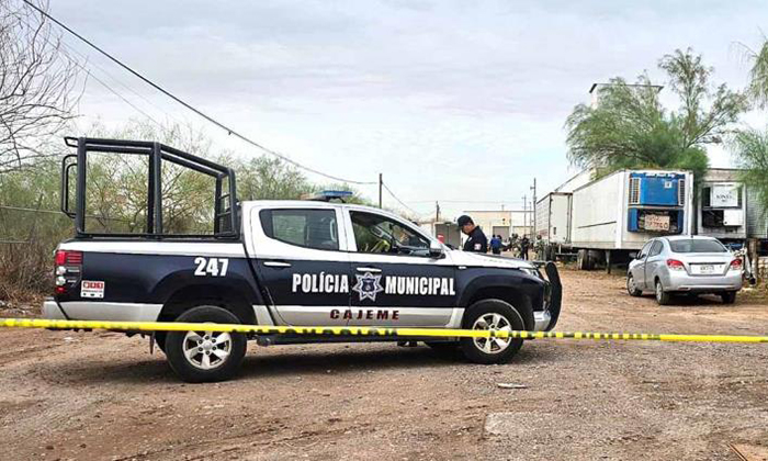 Hallan bolsas con restos de dos personas en Ciudad Obregón