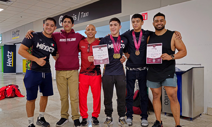 Luchadores sonorenses ganan oro y bronce en Panamericano en El Salvador