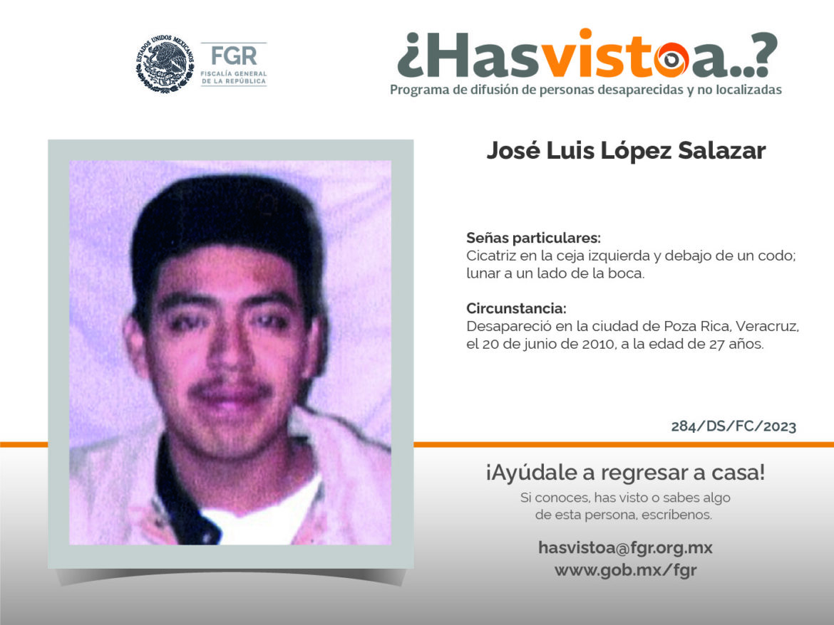 ¿Has visto a: José Luis López Salazar?