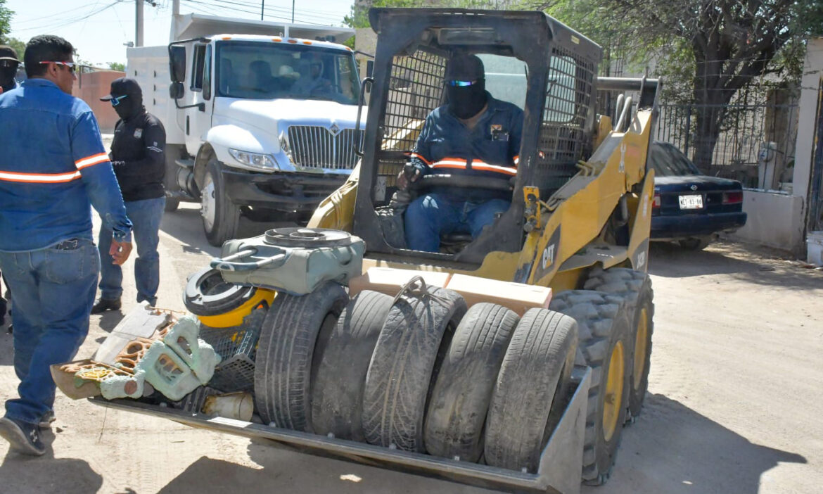 Realizan jornadas de descacharre en colonias de Hermosillo y Bahía de Kino