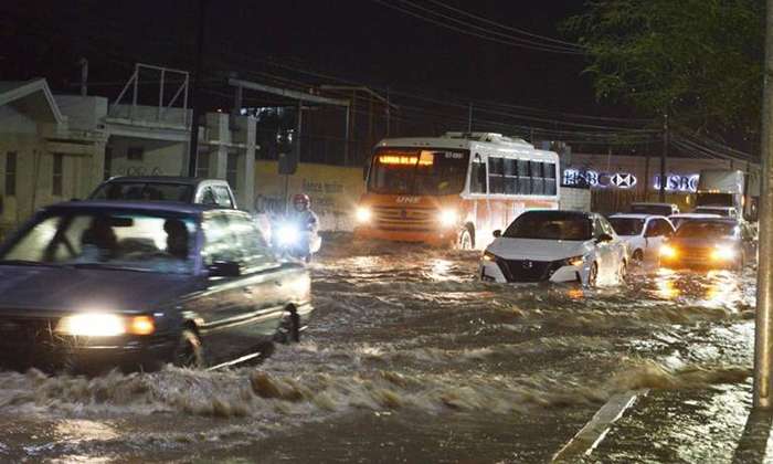 Lluvia se concentra en el sur de la ciudad