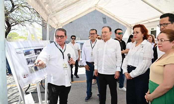 Supervisa gobernador centro de mezclas del IMSS en la clínica 14 de Hermosillo