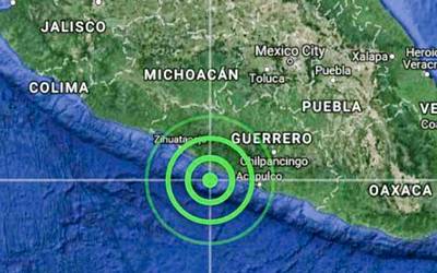 Sismo de 5.4 Grados Richter Sacude Acapulco