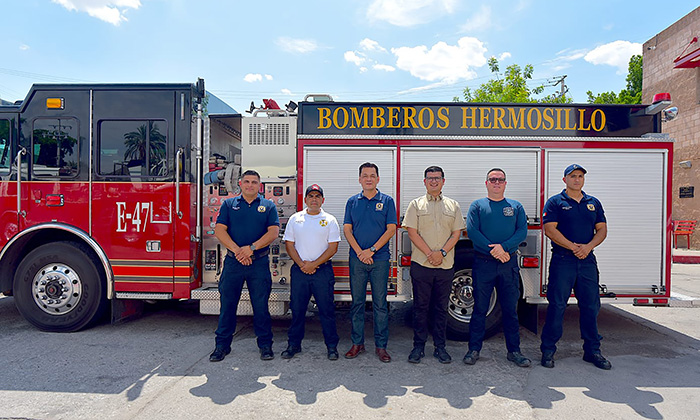 Se capacitan Bomberos de Hermosillo en Colombia