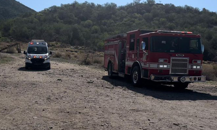 Se fractura mujer en Cerro del Bachoco; fue rescatada por elementos de Bomberos