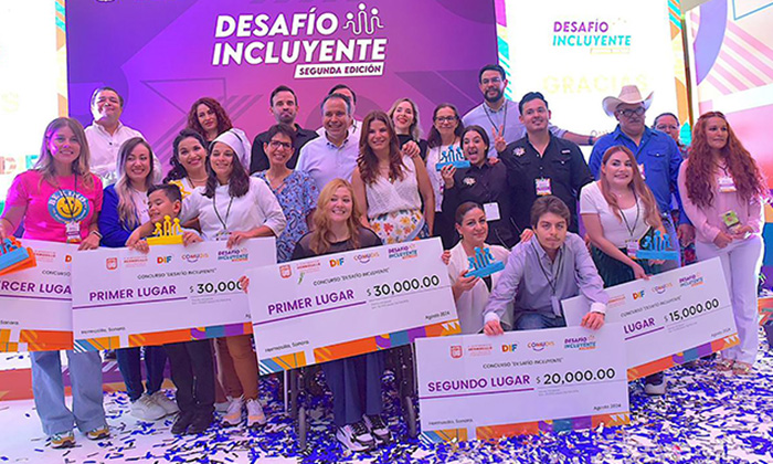 Premian a ganadores de Desafío Incluyente