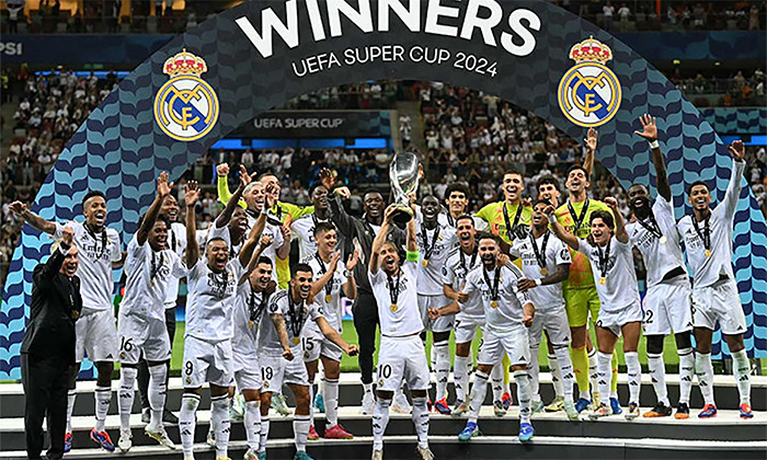 Se queda Real Madrid con la Supercopa; Tiene Mbappé gran debut