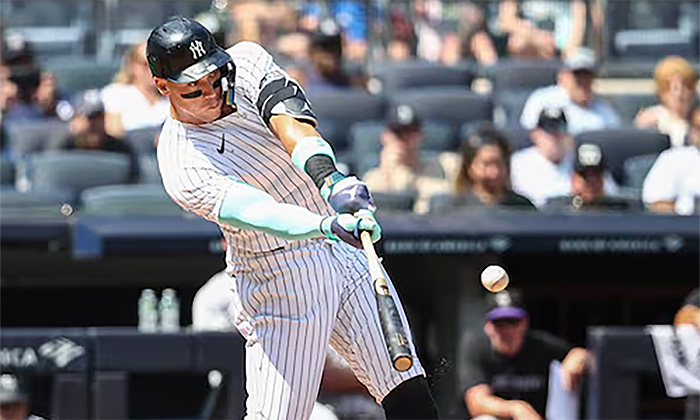 Llega Aaron Judge a 50 cuadrangulares; Vencen Yanquis a Rockies