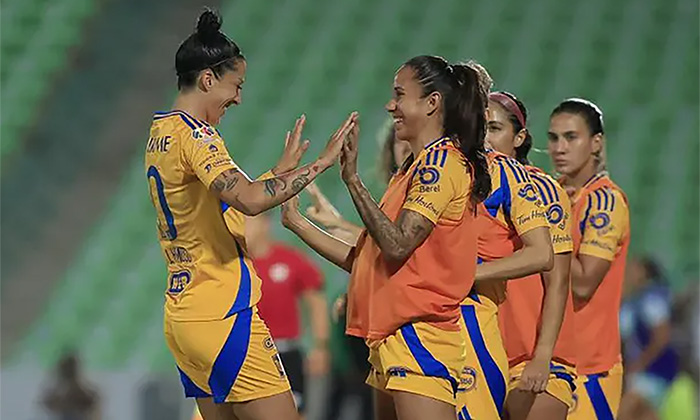 Tigres golea a Santos Laguna por 3-0 en el Apertura 2024 femenil