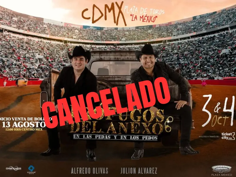 Cancelan conciertos de Julión Álvarez y Alfredo Olivas en CDMX por falta de permisos