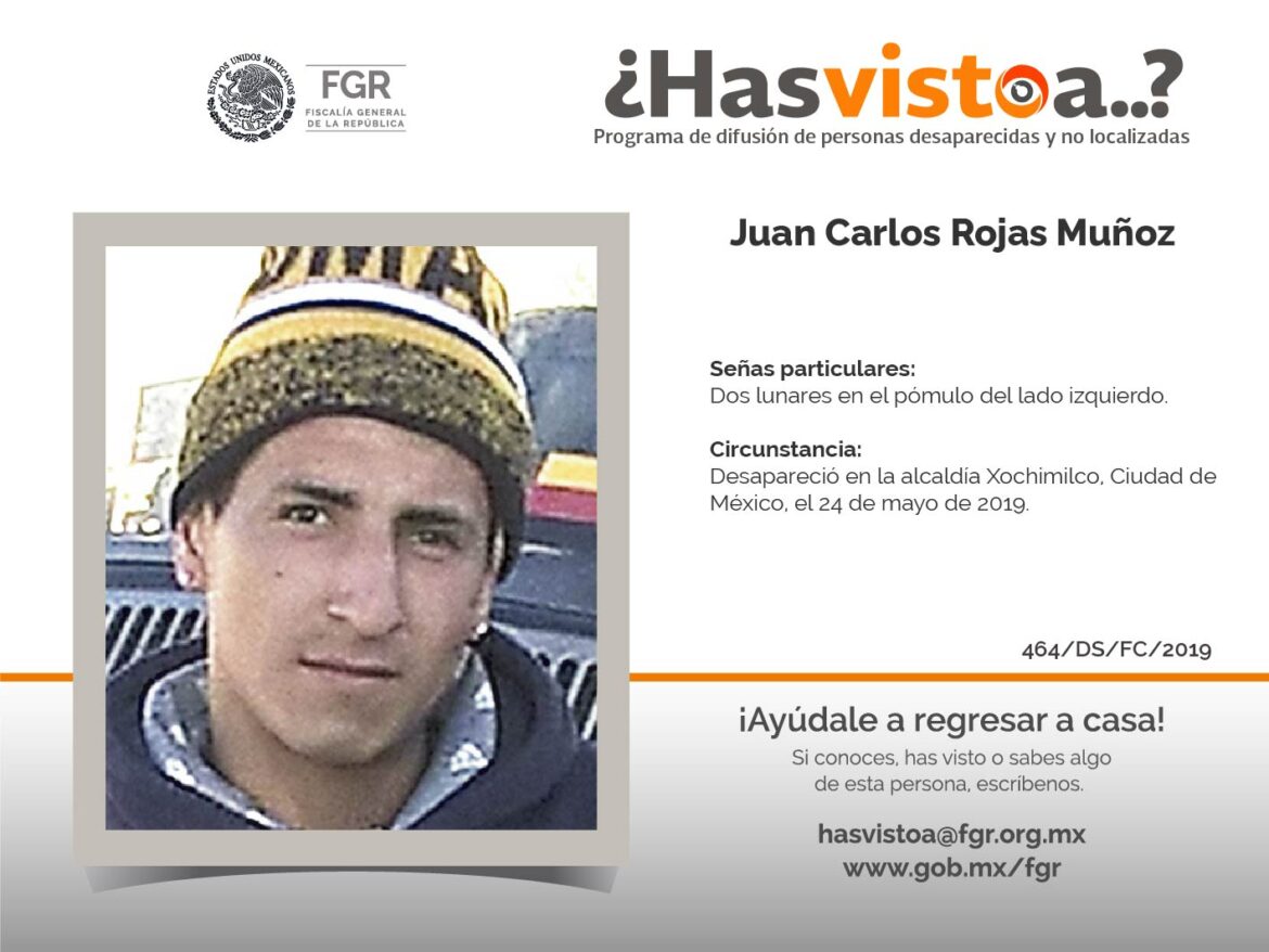 ¿Has visto a:  Juan Carlos Rojas Muñoz?