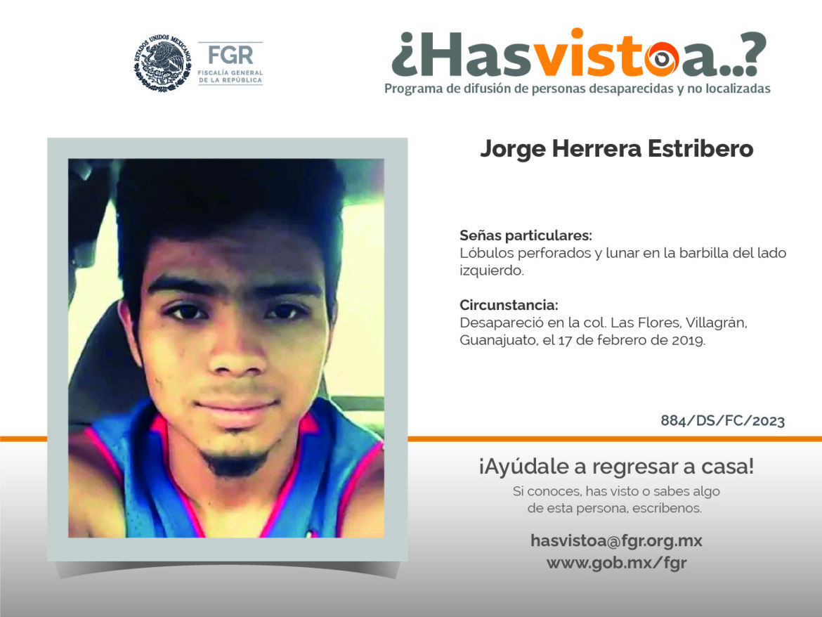 ¿Has visto a:  Jorge Herrera Estribero?