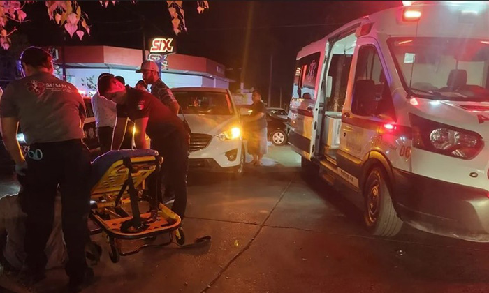 Resulta lesionada en accidente en la colonia Centro