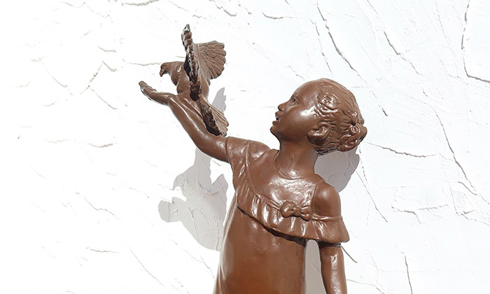 Resguarda escultura Niña con Paloma; Gobierno de Hermosillo