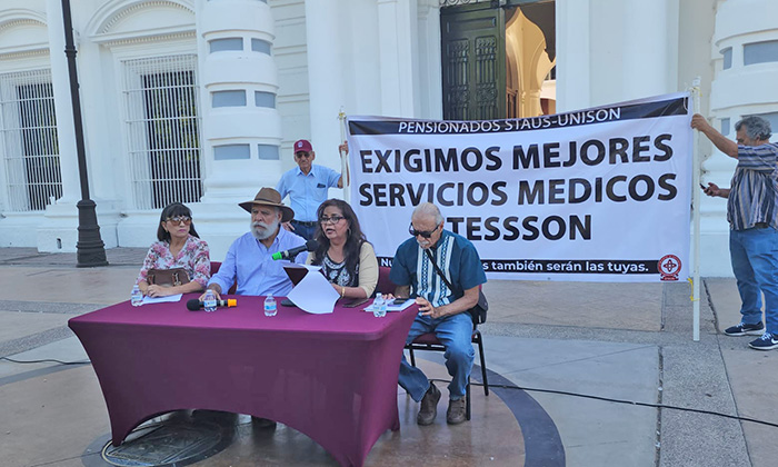 Exigen mejora del servicio médico de Isssteson; Jubilados y pensionados del Staus