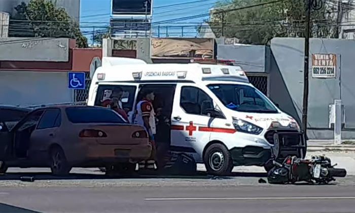 Dejan accidentes dos motociclistas heridos en las colonias Centro y Olivares