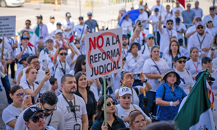 Se manifiestan empleados del Poder Judicial Federal