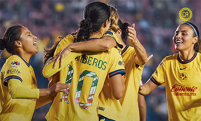 América vence a Chivas 7-0 en el Clásico de la Liga MX Femenil