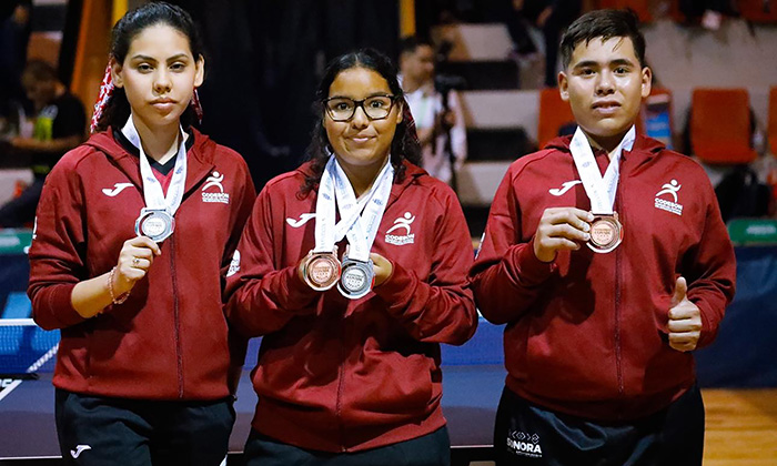 Inicia Sonora con plata y bronce en paratenis de mesa en Oaxaca