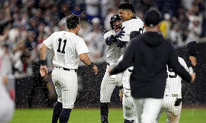 Yanquis vence 2-1 a Medias Rojas en 10 entradas