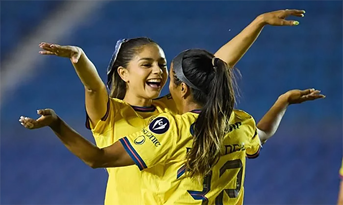 América femenil vence 5-0 a Santa Fe