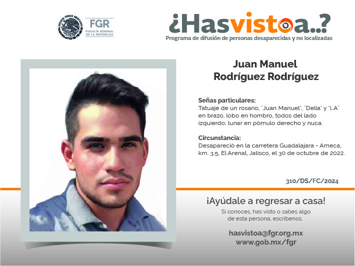 ¿Has visto a: Juan Manuel Rodríguez Rodríguez?