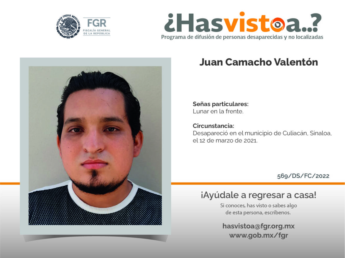 ¿Has visto a:  Juan Camacho Valentón?