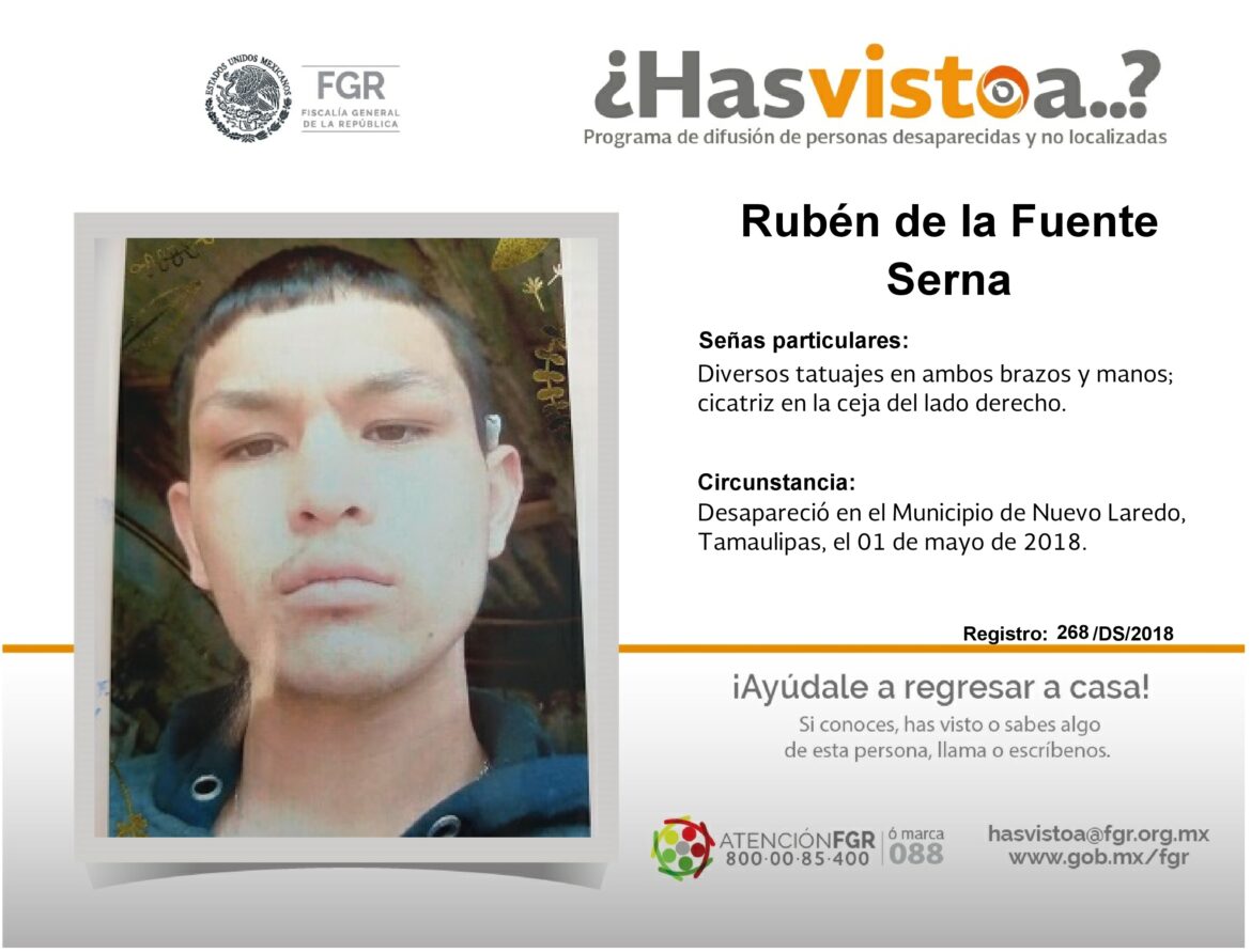 ¿Has visto a: Rubén de la Fuente Serna?