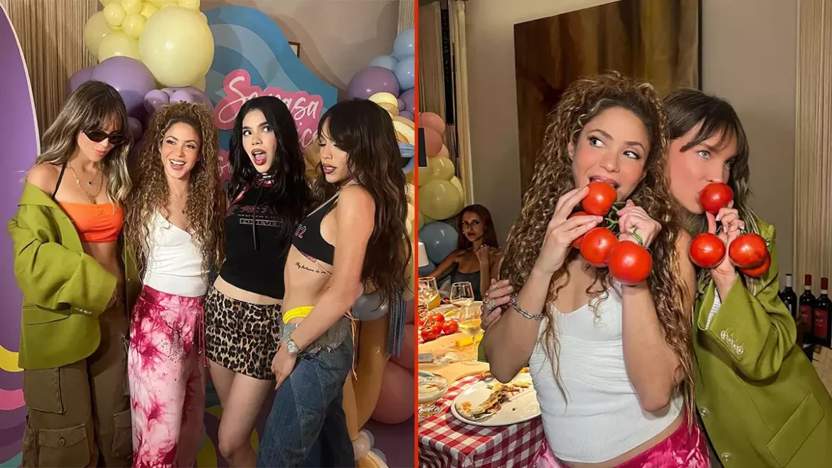 Shakira celebra el éxito de su nuevo sencillo “Soltera” junto a Belinda, Danna Paola y Kenia OS