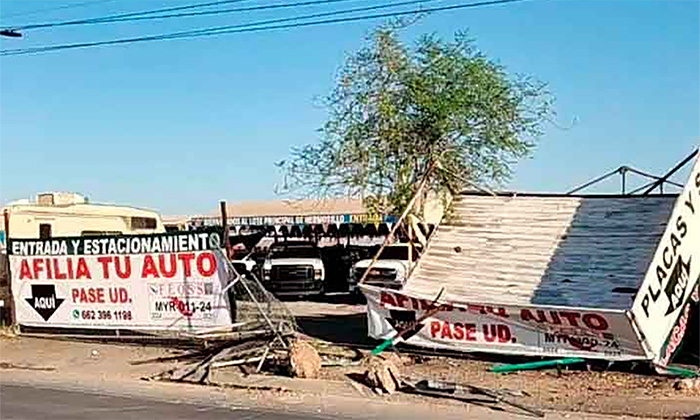 Derriba auto cerca y tejaban en la colonia Camino Real