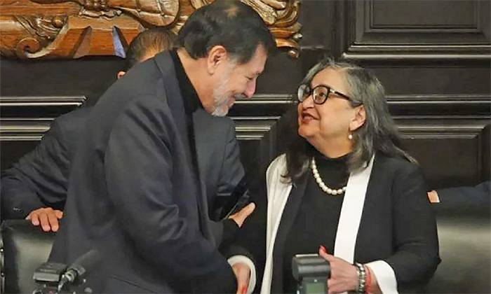 Se acercan Senado y Suprema Corte; Dialogan Fernández Noroña y Norma Piña