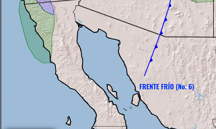 Prevén llegada de frente frío a Sonora; Advierten autoridades