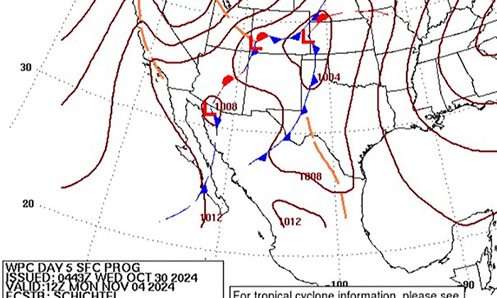 Ingresará nuevo frente frío a Sonora el fin de semana