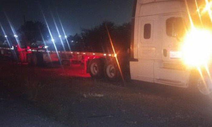 Se registra conato en tráiler en carretera Guaymas- Hermosillo