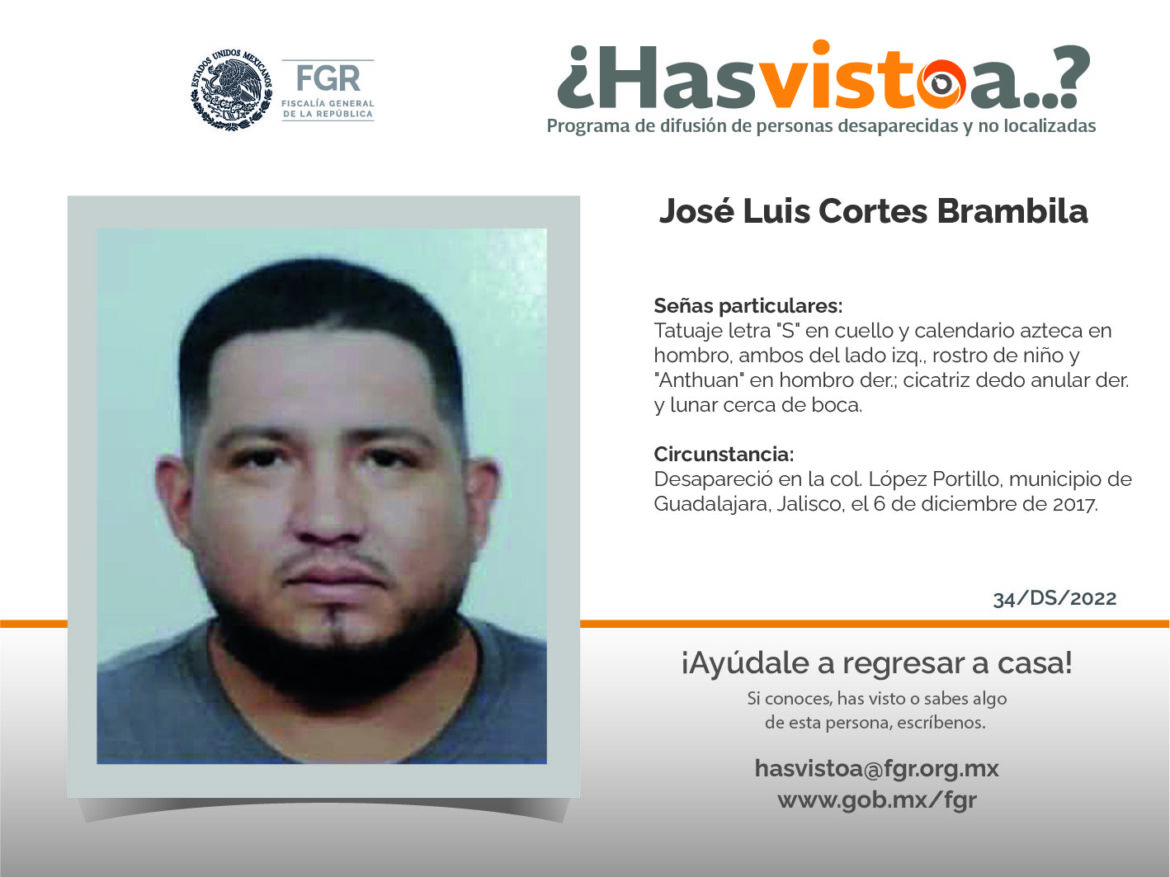 ¿Has visto a: José Luis Cortes Brambila?