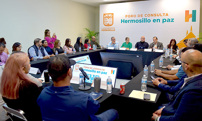 Realizan autoridades municipales Foro de Consulta Hermosillo en Paz