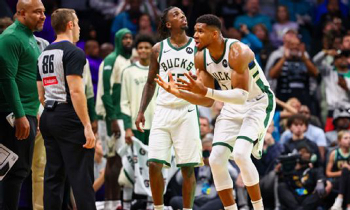 Reconocen árbitros error en partido Hornets-Bucks tras triunfo de Charlotte 115-114 ante Milwaukee