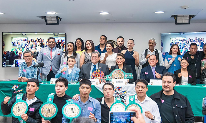 Inaugura Lorenia Valles exposición de box  en el Senado de la República