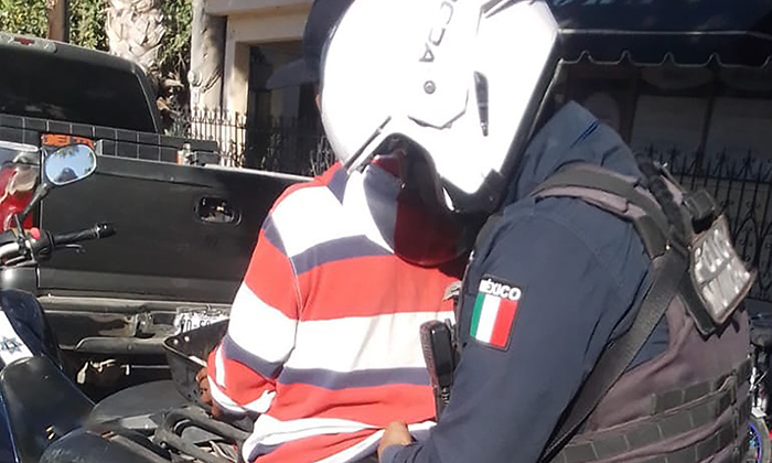 Aprehenden a “El Flaco” con arma blanca en la colonia Las Lomas 