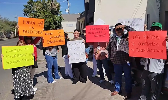 Protestan contra directora de hospital del IMSS