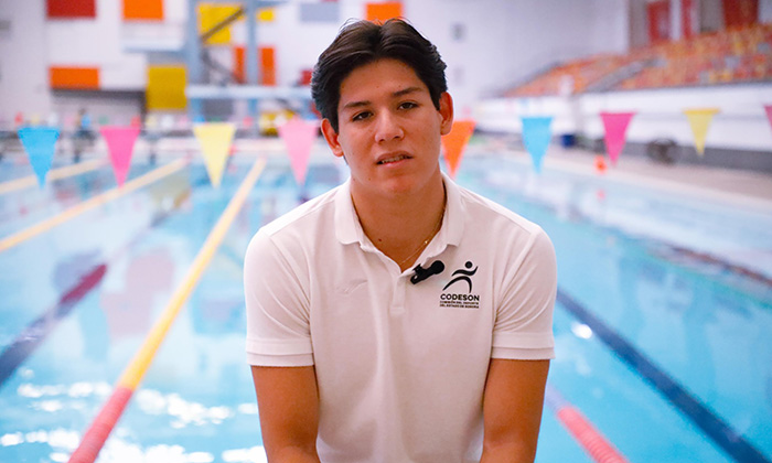 Logra Alfredo Velázquez segundo sitio del PED; Gracias a su dedicación en la natación